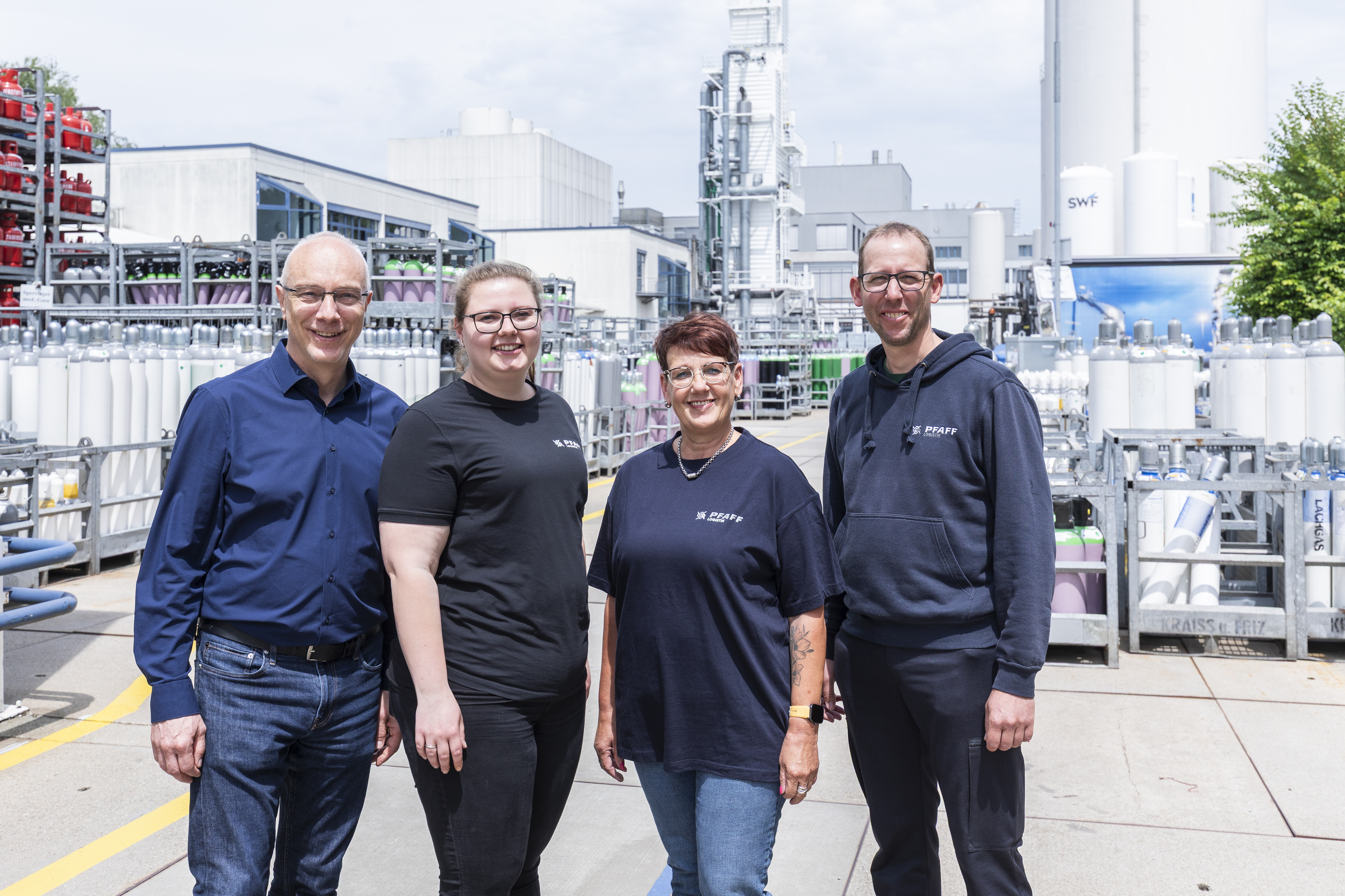 Das Pfaff-Team bei der Arbeit